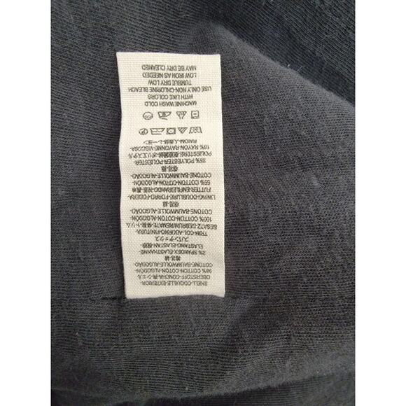 Free People Drape Front Moto Waxed Biker Jacket Womens Size 4 Black OB418010 - Picture 13 of 15